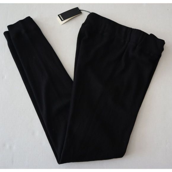 Monrow 119412 Women's Sz Large Black Waffle-Knit Jogger Sweatpants - Picture 11 of 11